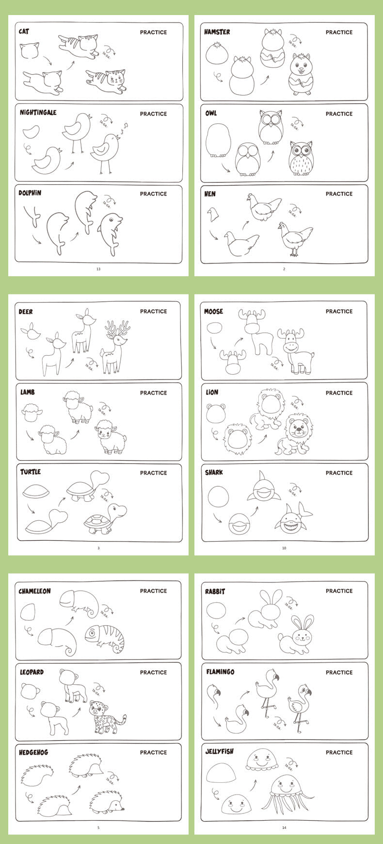 Cross-Border Popular Children's Step-By-Step Drawing Book, Coloring Book, Pattern Breakdown Drawing Book, Teaching You How to Draw, Book Toy