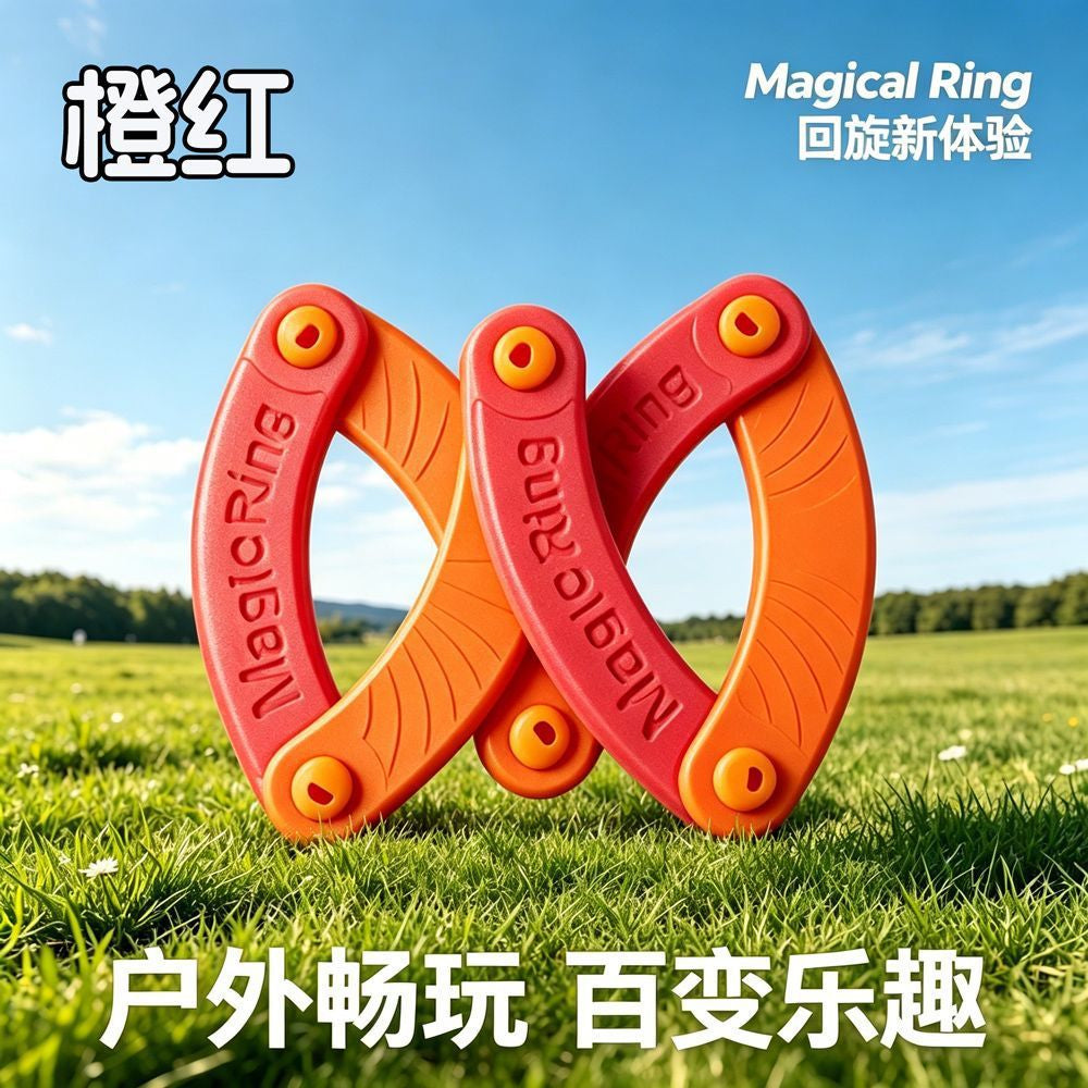 Creative and Versatile Sound-Making Flying Ring, Eva Soft Material, Foldable Flying Disc, Children's Outdoor Safety Flying Disc Toy Wholesale