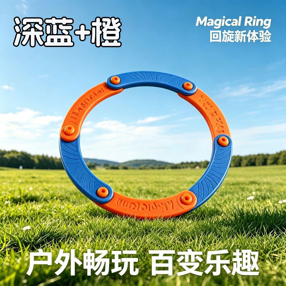 Creative and Versatile Sound-Making Flying Ring, Eva Soft Material, Foldable Flying Disc, Children's Outdoor Safety Flying Disc Toy Wholesale