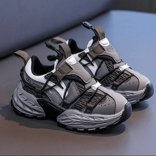 [Hot Style] Children's Dad Shoes 2025 Spring and Summer New Girls Mesh Breathable Sports Shoes Male Students Trendy