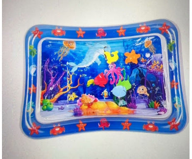 New Ocean Fish Baby Round Inflatable Kids Crawling Water Mat – Super Large “Patty Pat” Play Toy Ice Pad