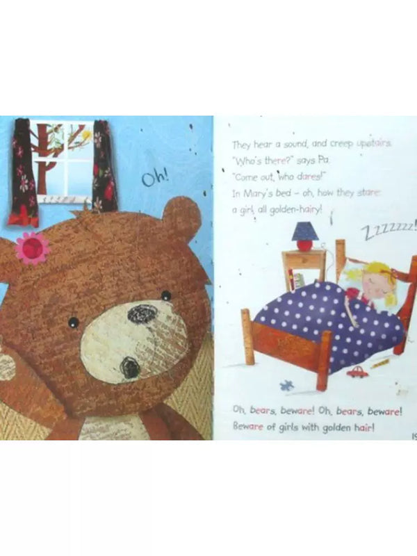 English Original Book: Phonics Storybook Series – Goldilocks (Parent-Child Shared Reading) Picture Book of the Blonde Girl and the Three Bears, Classic Fairy Tales for Fun Learning