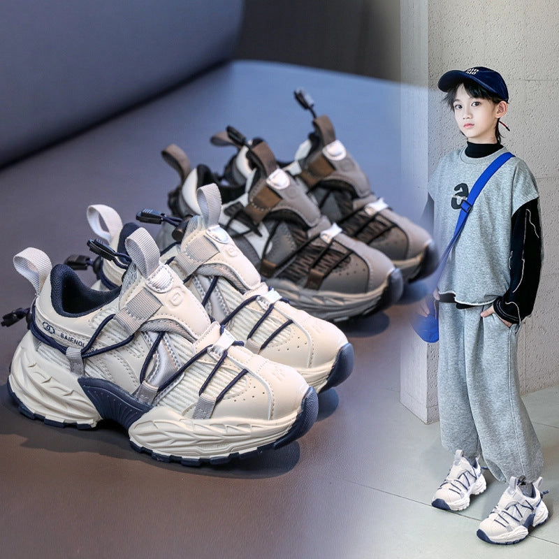[Hot Style] Children's Dad Shoes 2025 Spring and Summer New Girls Mesh Breathable Sports Shoes Male Students Trendy
