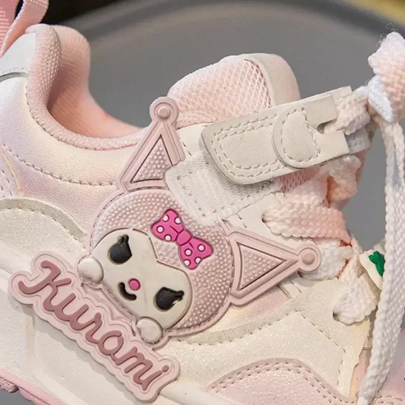Girl Kuromi Sports Shoes Tennis Shoes New Sanrio Hello Kitty Kawaii Child Cartoon Breathable Casual Shoes Cute Fashion Gift