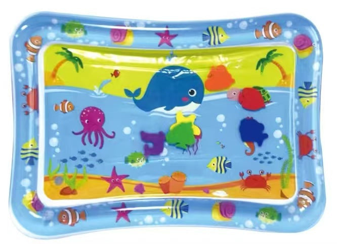 New Ocean Fish Baby Round Inflatable Kids Crawling Water Mat – Super Large “Patty Pat” Play Toy Ice Pad