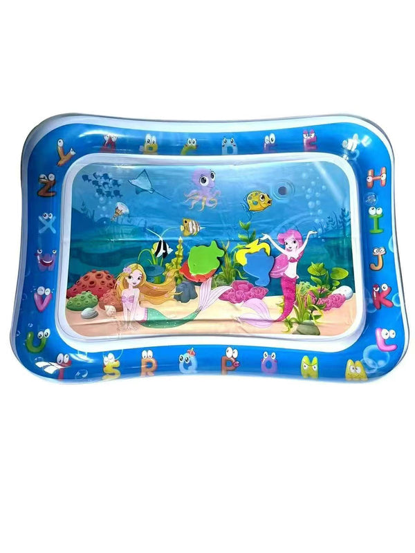 New Ocean Fish Baby Round Inflatable Kids Crawling Water Mat – Super Large “Patty Pat” Play Toy Ice Pad