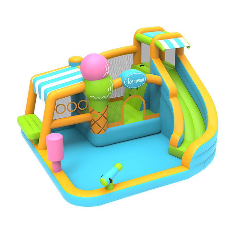 Children's Home Inflatable Castle, Shopping Mall Trampoline, Children's Slide, Jumping Bed, Outdoor Inflatable Water Spray Castle, Naughty Castle