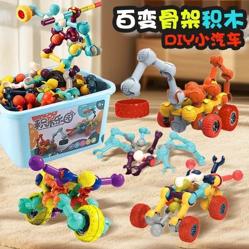 Skeleton Building Blocks Kidsren's Joint Sticks Puzzle Assembly Intelligence Development Large Particle Building Blocks Kindergarten Early Education Toys
