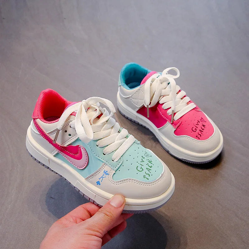 New Children Casual Shoes Four Seasons Kids Single Sneaker Mandarin Ducks Basketball Sports Shoes Boys Girls Sneaker Board Shoes