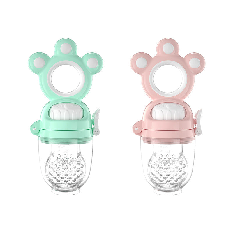 Misuta Fruit and Vegetable Baby Bite Bag Baby Eating Fruit Food Supplement Pacifier Molar Kidsren's Teether Rotating Push