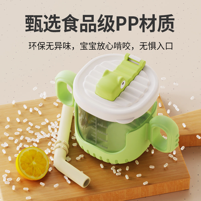 Jiayi drinking cup for babies with handle scale baby straw cup Milk Cup drop-resistant children's water Cup wholesale