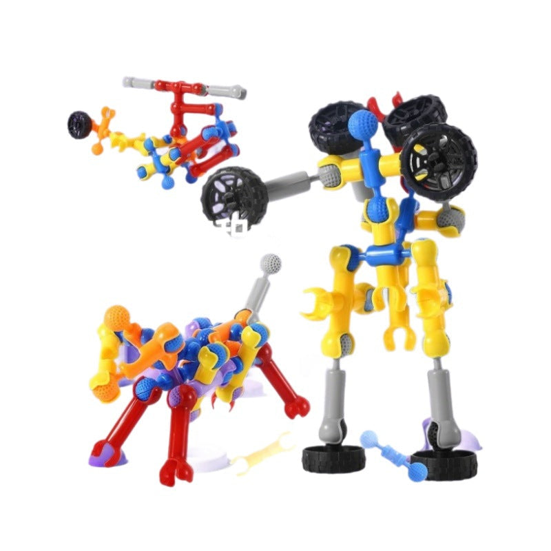 Skeleton Building Blocks Kidsren's Joint Sticks Puzzle Assembly Intelligence Development Large Particle Building Blocks Kindergarten Early Education Toys