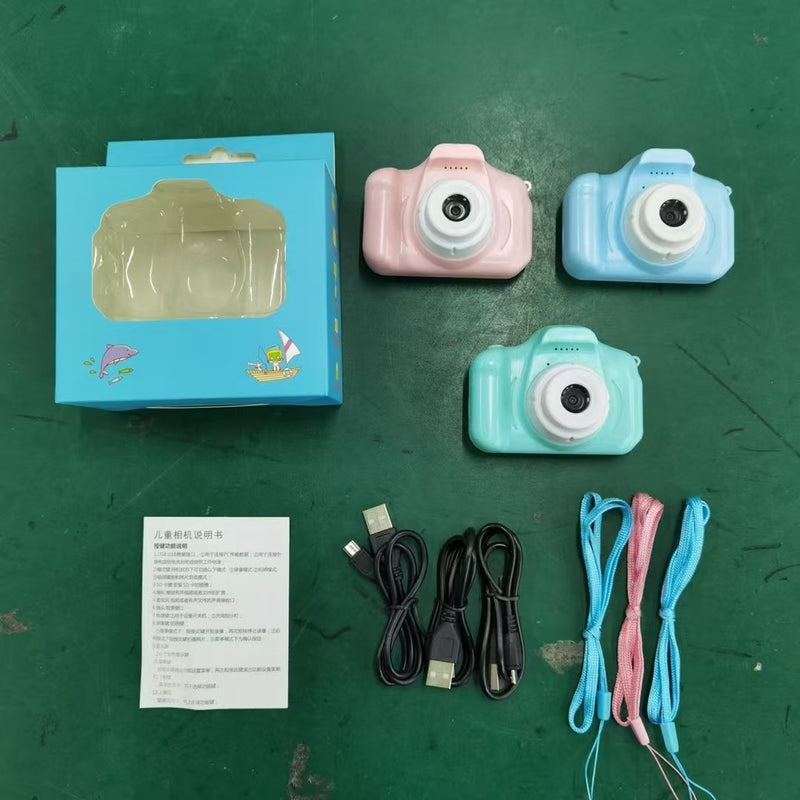 Factory Wholesale Cross-Border Hot-Selling X2 Kidsren's Camera That Can Take Photos and Videos, Fun Kidsren's Camera Toy Gift
