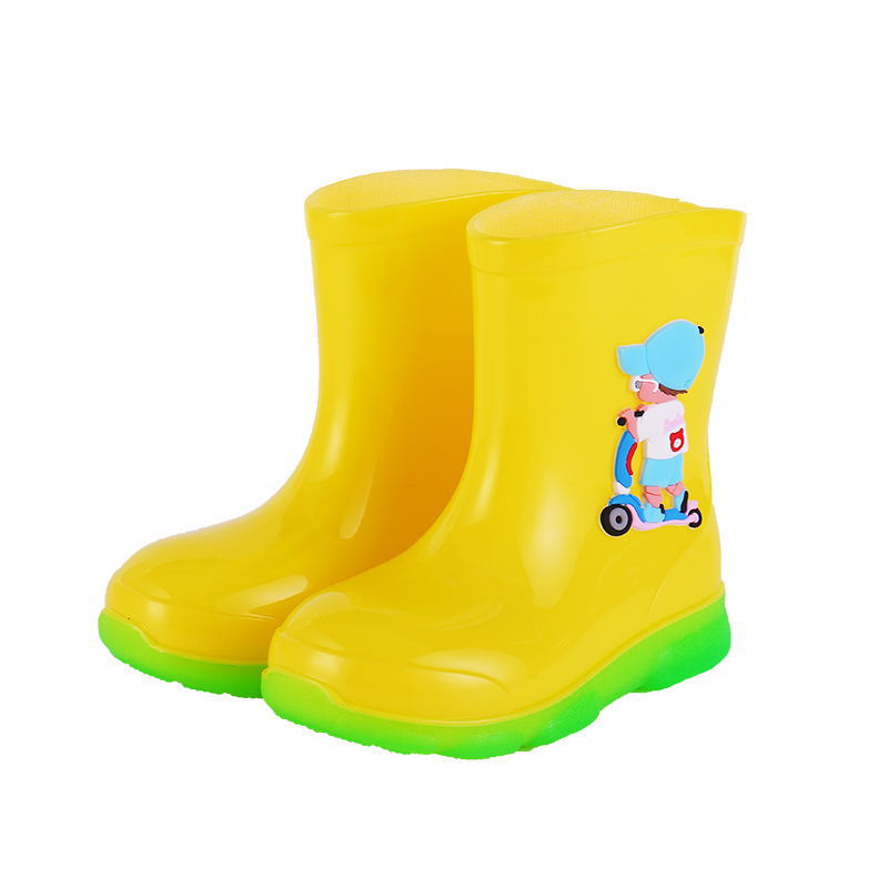 Non-slip Waterproof Detachable Velvet Children's Rain Boots