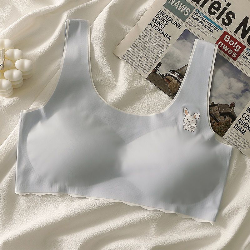 Seamless Girls' Underwear, Girls' Developmental Period Vest, Junior High School Students' Puberty Anti-Exposure Bra