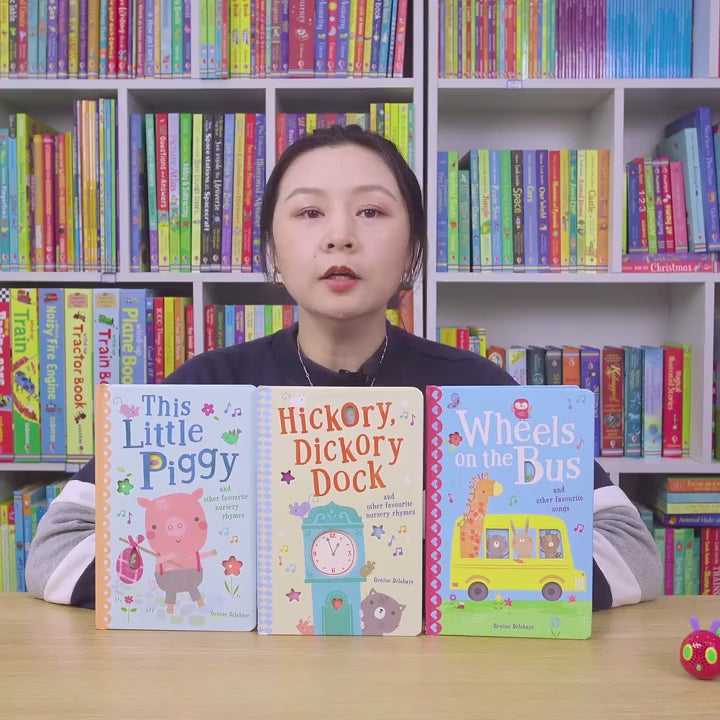 Little Been Reading English Classic Nursery Rhymes Kids' Songs Mother Goose Reading Pen Matching Book