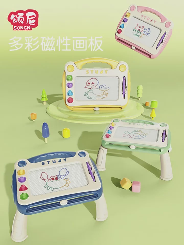 Cross-border children's toys four-color magnetic drawing board children's graffiti drawing board kindergarten writing board toys 0-3-6