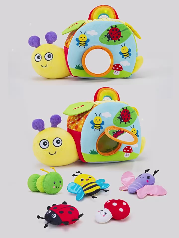Aipinqi Baby Educational Set Toy Snail Storage Interactive Grasping Sensory Toy Infant Teaching Aids