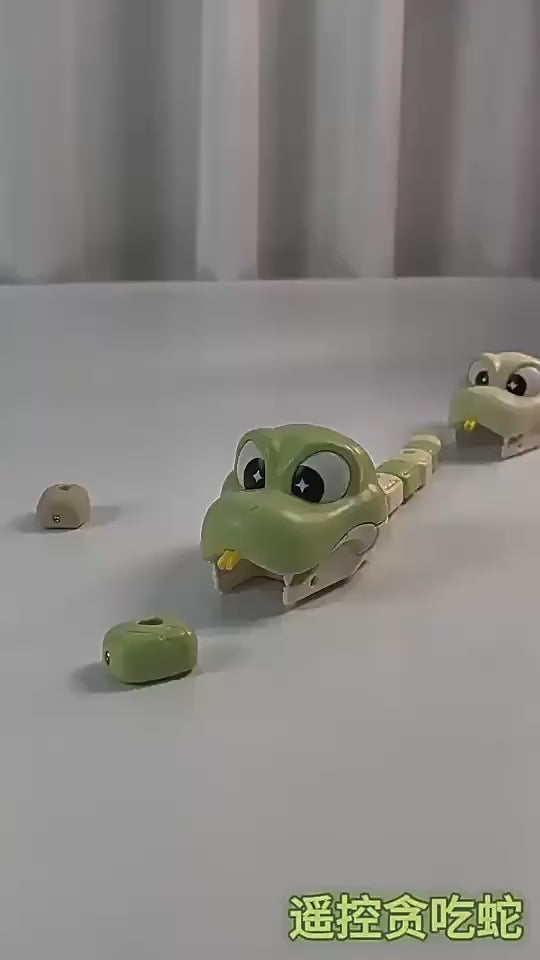 Remote Control Snake Toy for Kids, Electric Toy Car with Magnetic Snake, Parent-Child Interactive Game Toy (Cross-Border)