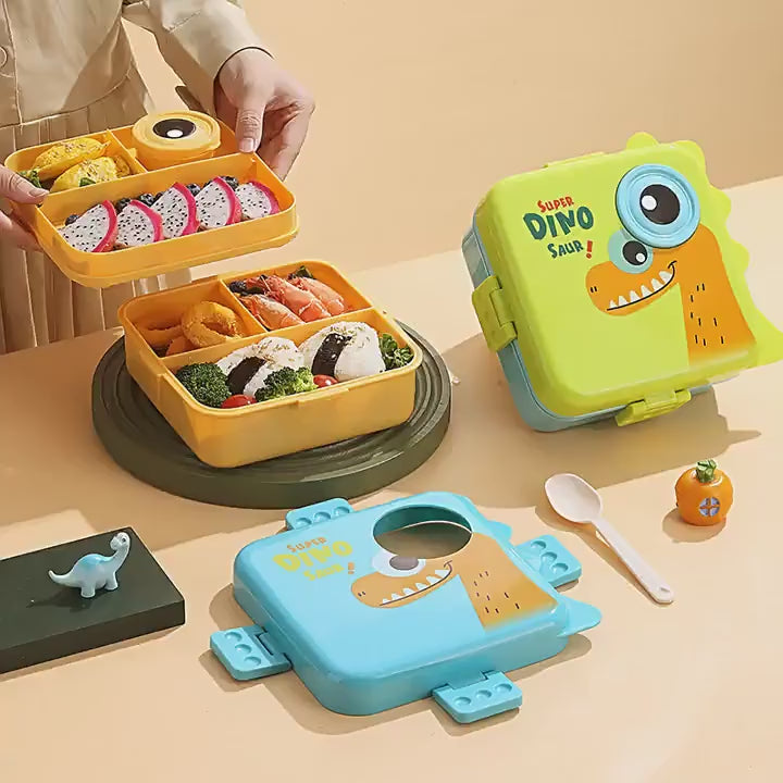 Lisheng Japanese-Style Sealed Compartment Lunch Box Plastic Lunch Container Strawberry Bowl for Home Use and Takeout, Food-Grade