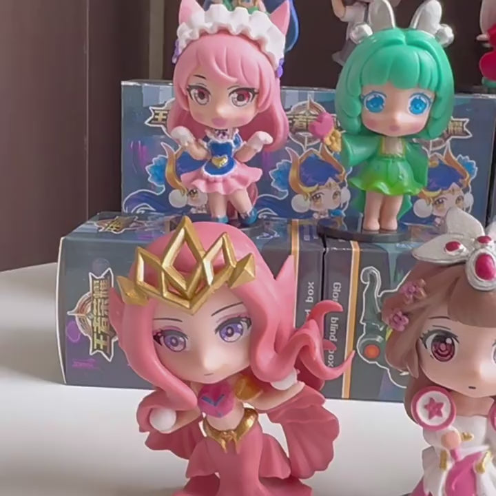 Chibi Honor of Kings Collectible Figures: Diao Chan, Cai Wenji, Daji, Sea Moon, Yunzhong Jun — Toy Figurine Character Model Blind Box Display